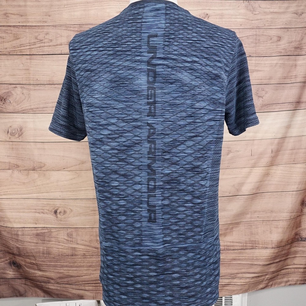 Under Armour Shirt Mens Large‎ Blue Vanish Tee Geometric Athletic Performance - Picture 5 of 8